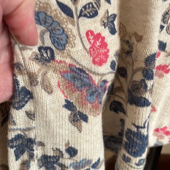 Peplum Floral Sweater by Loft - Picture 3 of 6